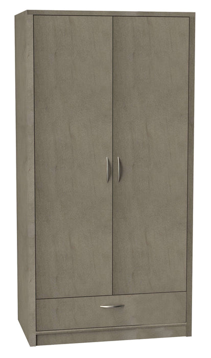 ZEELAND DOUBLE DOOR WARDROBE WITH DRAWER