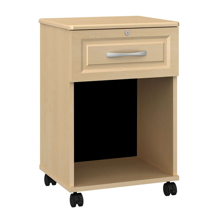 RICCA ONE DRAWER BEDSIDE CABINET WITH LOCK & CASTERS