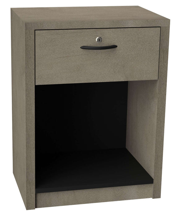 ZEELAND ONE DRAWER BEDSIDE CABINET WITH LOCK