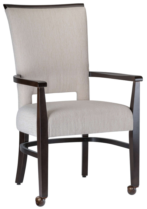 ADRIANNA ARM CHAIR WITH CASTERS