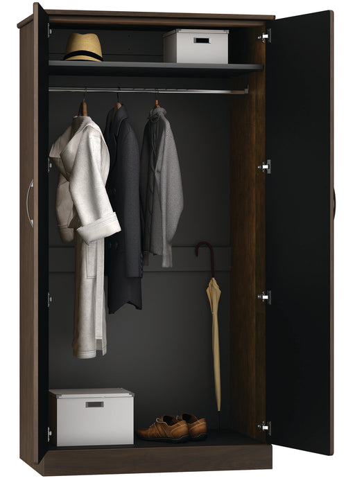 QUICK SHIP: SERENO DOUBLE DOOR WARDROBE