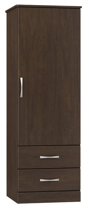 A7017 Amare Single Door Wardrobe w/ Two Drawers