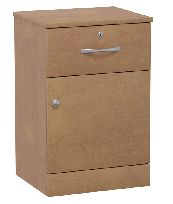 VALORE ONE DOOR, ONE DRAWER BEDSIDE CABINET WITH LOCK