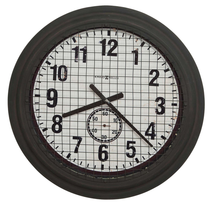 GRID IRON WORKS WALL CLOCK