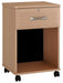 R7410 Resa One Drawer Bedside Cabinet w/ Lock & Casters