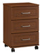 M7403 Musa Three Drawer Bedside Cabinet (Casters)