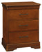 C6030 Orleans Three Drawer Bedside Cabinet