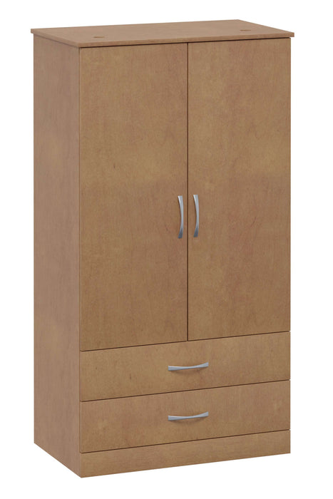 VALORE DIVIDED DOUBLE DOOR WARDROBE WITH TWO DRAWERS