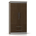 P7030 Contempo Divided Double Door Wardrobe w/ Two Drawers Dual Locks