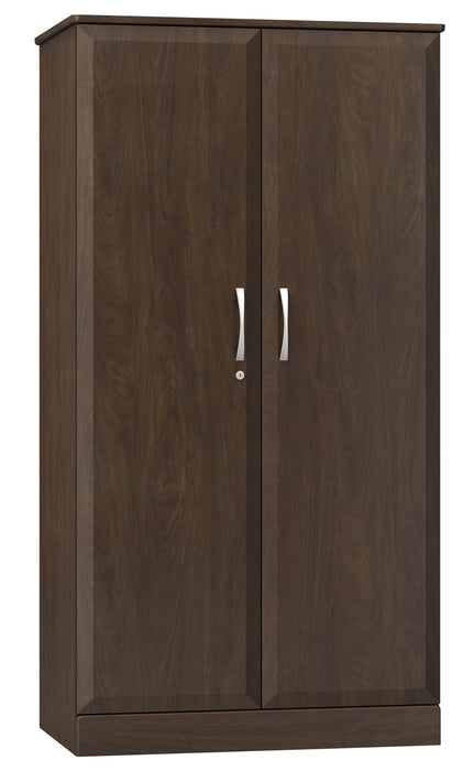 RESA DIVIDED DOUBLE DOOR WARDROBE LOCKING LEFT