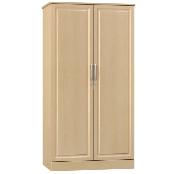 RICCA DIVIDED DOUBLE DOOR WARDROBE DUAL LOCKS