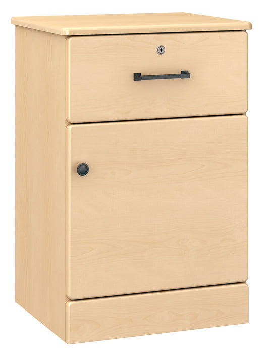 A7006 Amare One Door, One Drawer Bedside Cabinet w/ Lock
