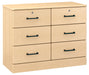 A7042 Amare Six Drawer Chest w/ Lock