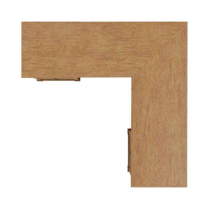 URBAN ASH BURL EXECUTIVE L-DESK