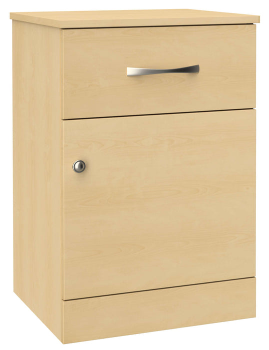 VALORE ONE DOOR, ONE DRAWER BEDSIDE CABINET