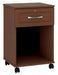 M7410 Musa One Drawer Bedside Cabinet w/ Lock & Casters
