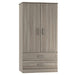 G7028 Tangente Divided Double Door Wardrobe w/ Two Drawers Locking Right