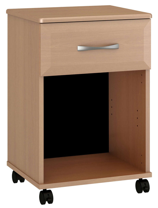 RESA ONE DRAWER BEDSIDE CABINET WITH CASTERS