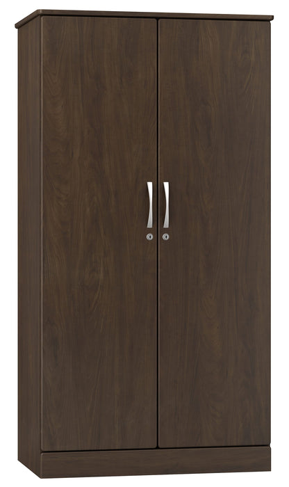A7025 Amare Divided Double Door Wardrobe Dual Locks