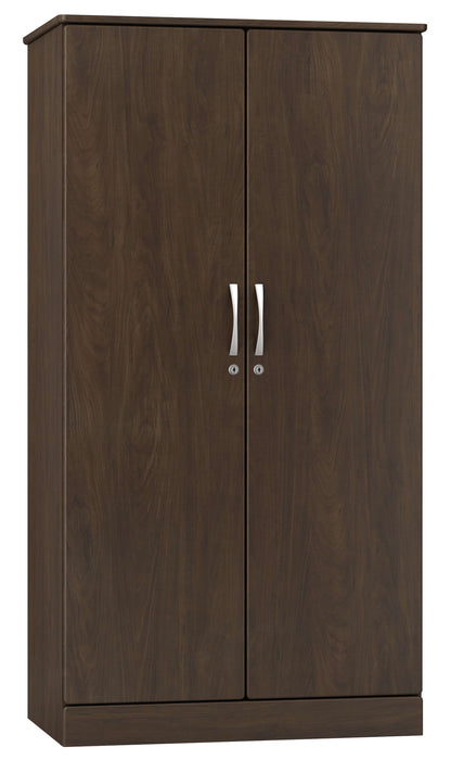 AMARE DIVIDED DOUBLE DOOR WARDROBE DUAL LOCKS