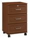 M7404 Musa Three Drawer Bedside Cabinet w/ Lock (Casters)