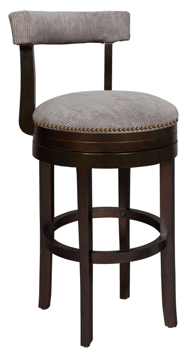 LANEY IV SWIVEL BAR STOOL WITH NAILHEADS