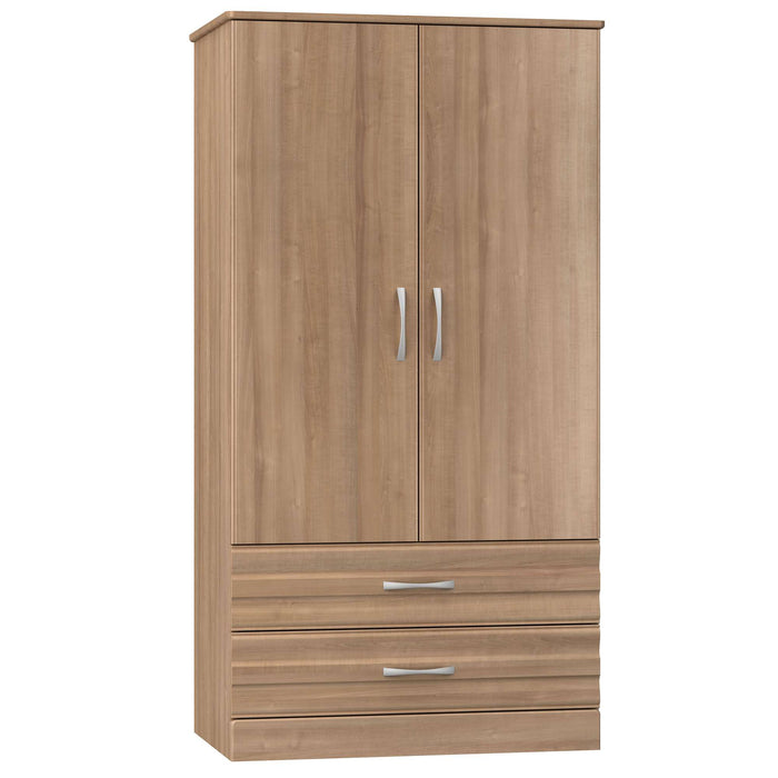 ONDA DOUBLE DOOR WARDROBE WITH TWO DRAWERS