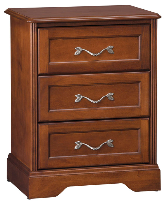 HAWTHORNE THREE DRAWER BEDSIDE CABINET