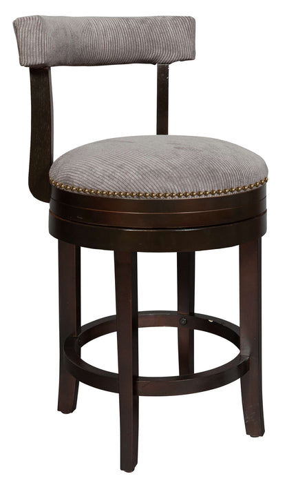 LANEY III SWIVEL COUNTER STOOL WITH NAILHEADS