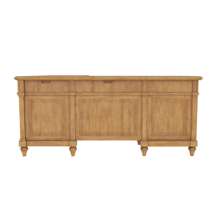 URBAN ASH BURL EXECUTIVE L-DESK