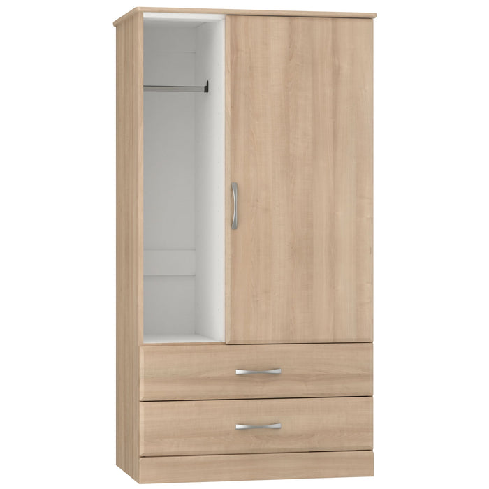 V7017 Reveal Wardrobe: One Door, Two Drawers