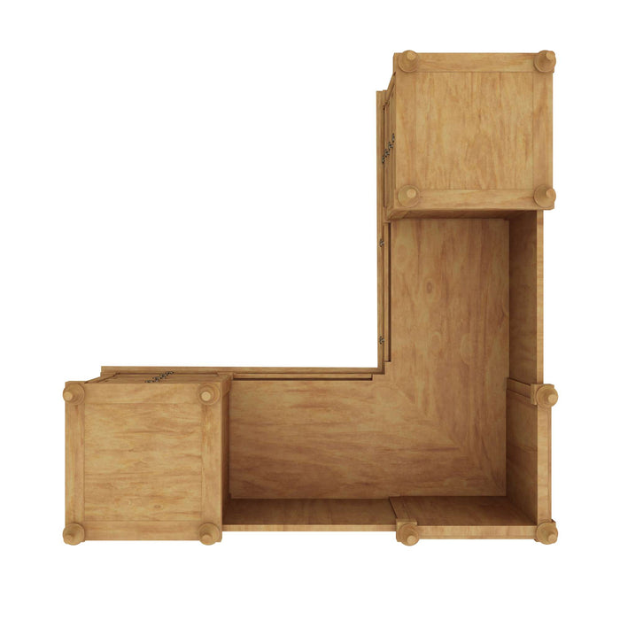 URBAN ASH BURL EXECUTIVE L-DESK