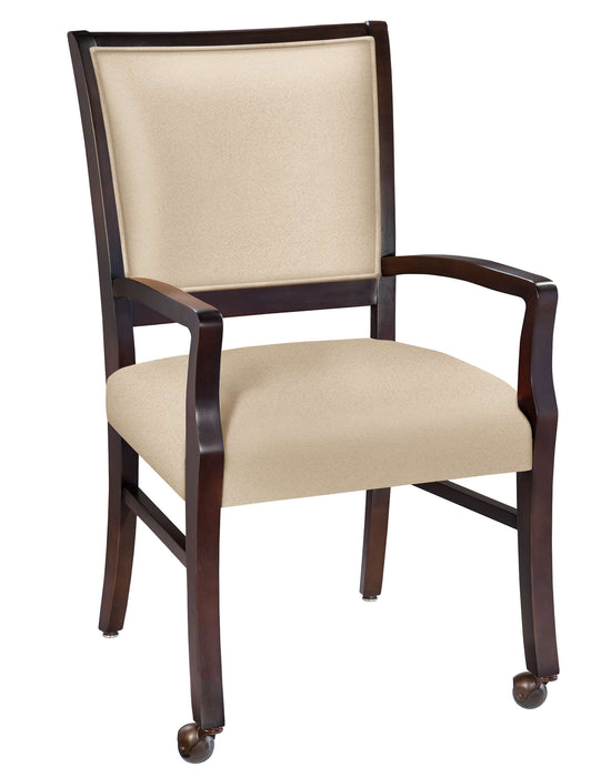 SETH ARM CHAIR WITH CASTERS