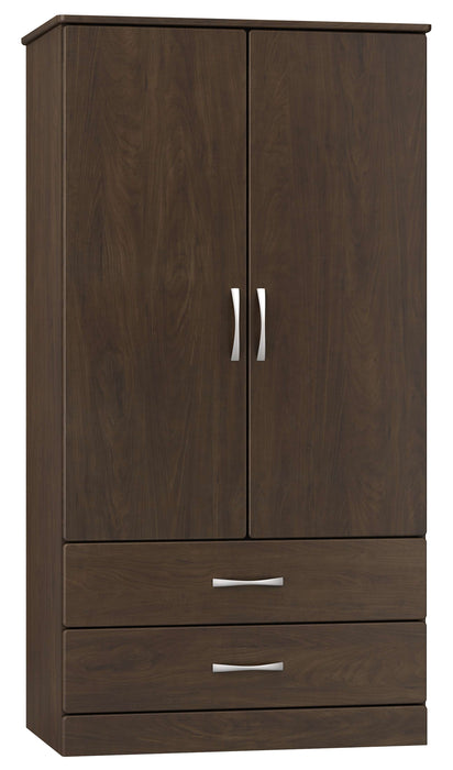 AMARE DOUBLE DOOR WARDROBE WITH TWO DRAWERS