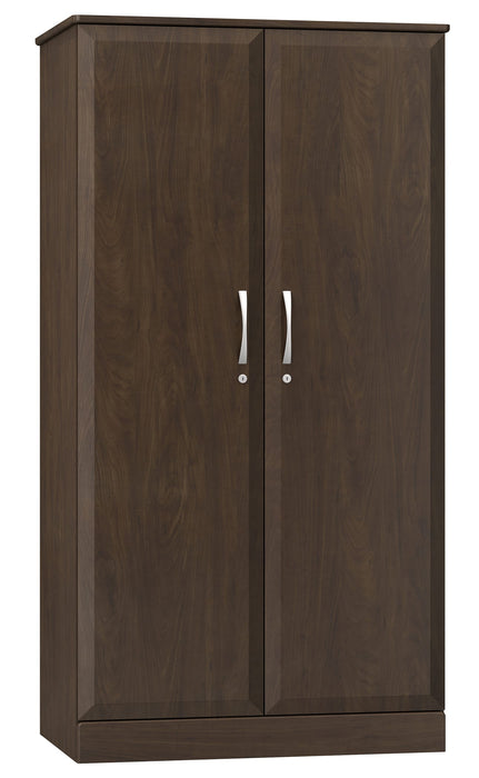 R7025 Resa Divided Double Door Wardrobe Dual Locks